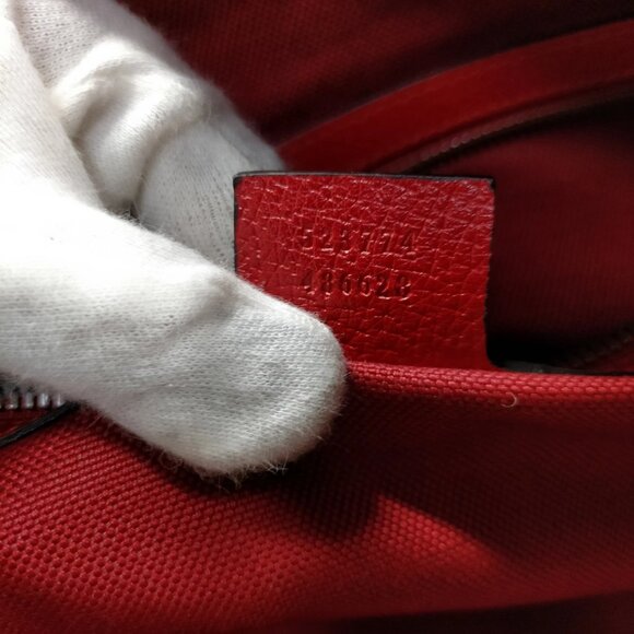 Gucci Tote Bag Red Canvas mon-875-091325 - Picture 15 of 16